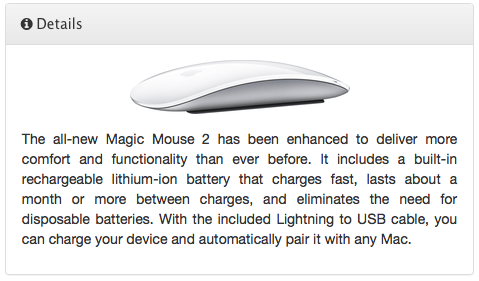 product details